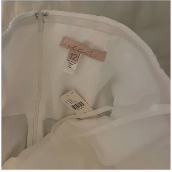 Hutch Eyelet Bow Tie Hipster Lace Romantic Party Elegant Chic Glam Mini Dress - Picture 7 of 9